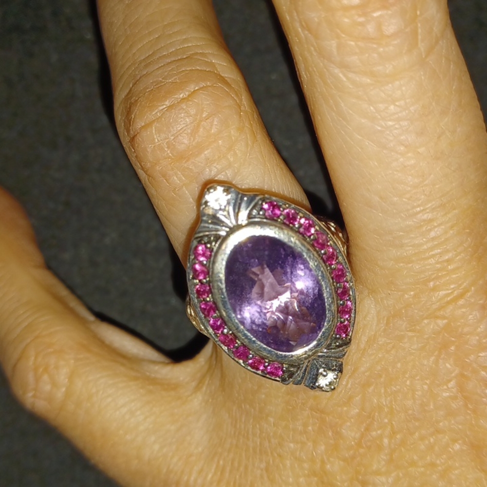 Designer ring.
